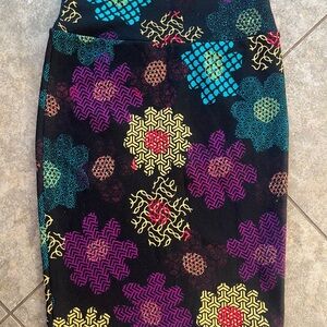 LuLaRoe Flower Pencil Skirt